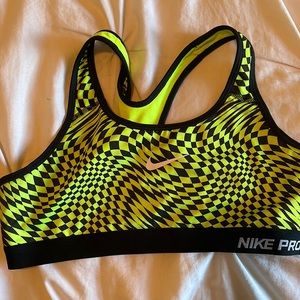 Nike swoosh sports bra L